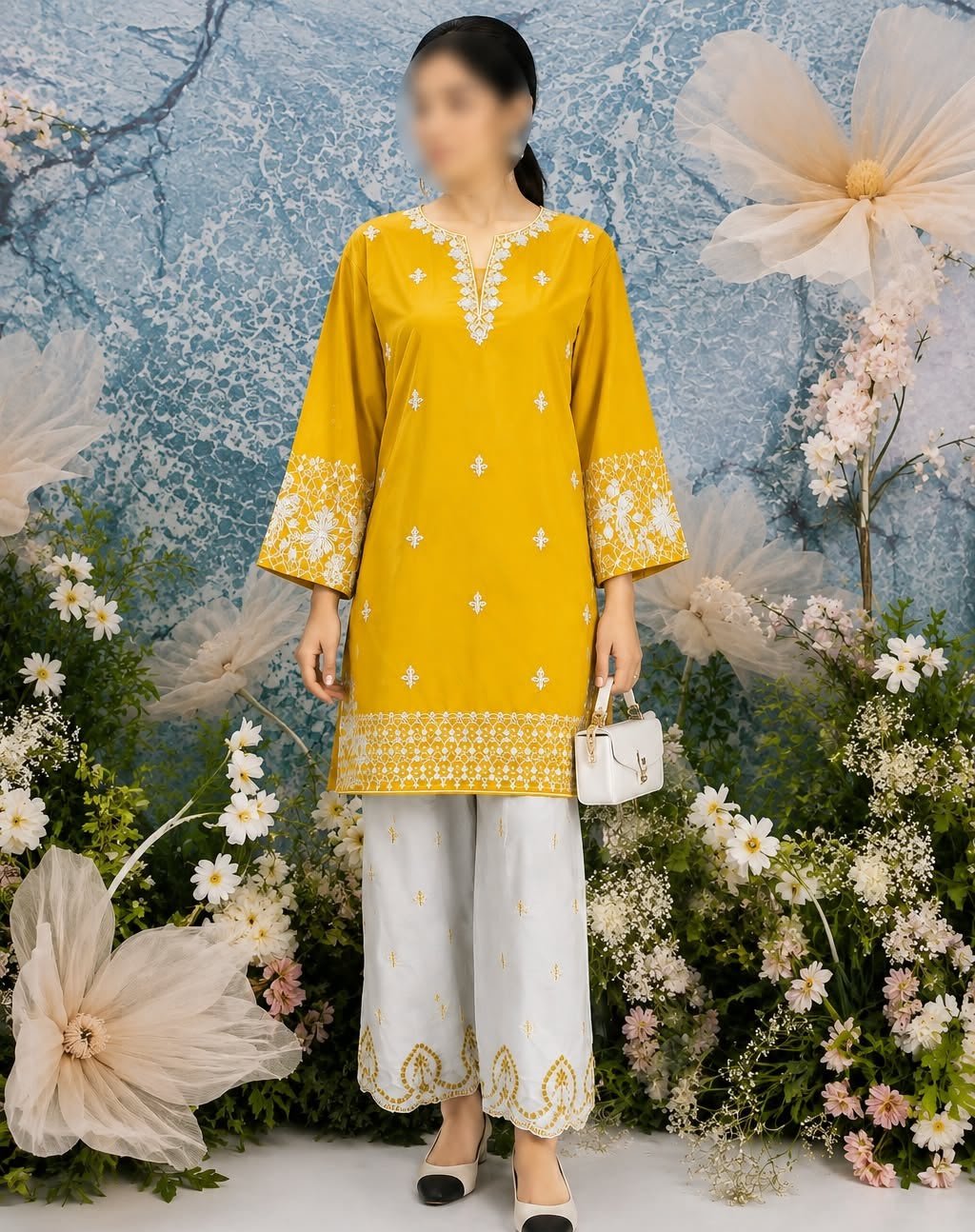 Kashaf Floral Lawn Pret - 3pc