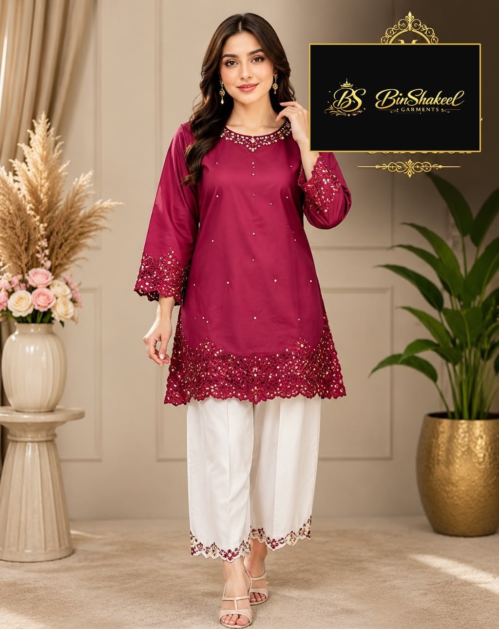 Hoorain Printed Lawn Embroidered - 3pc